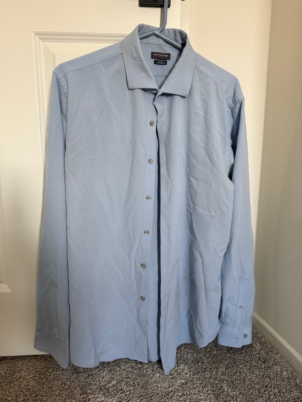 Van Heusen Light Blue Long-Sleeve Dress Shirt